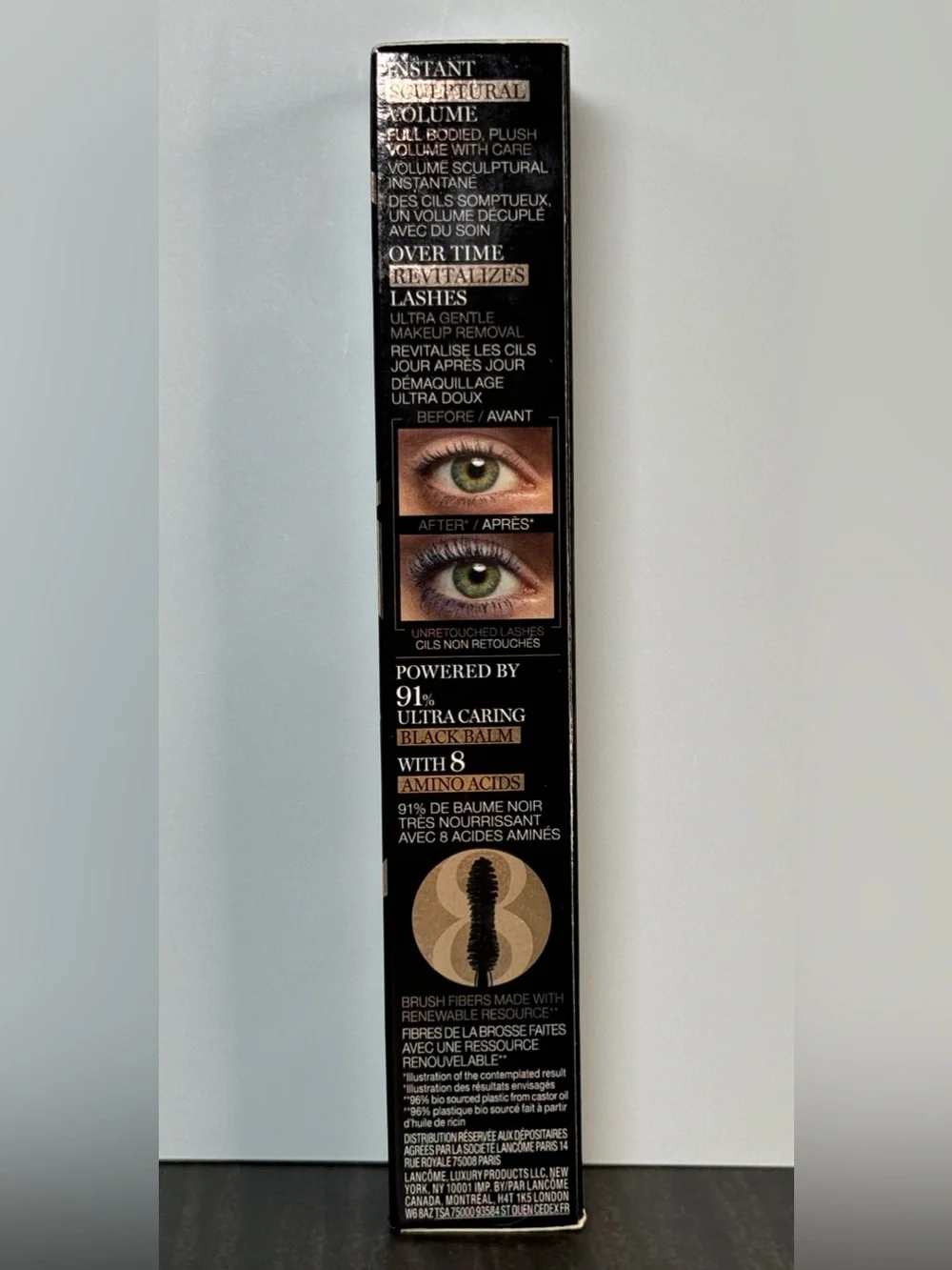 Lancôme Hypnôse 8 Mascara (02 Noir De Jais) NIB 0.3 oz